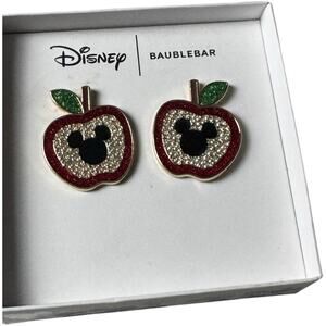 Disney BaubleBar Apple Earrings New in Box